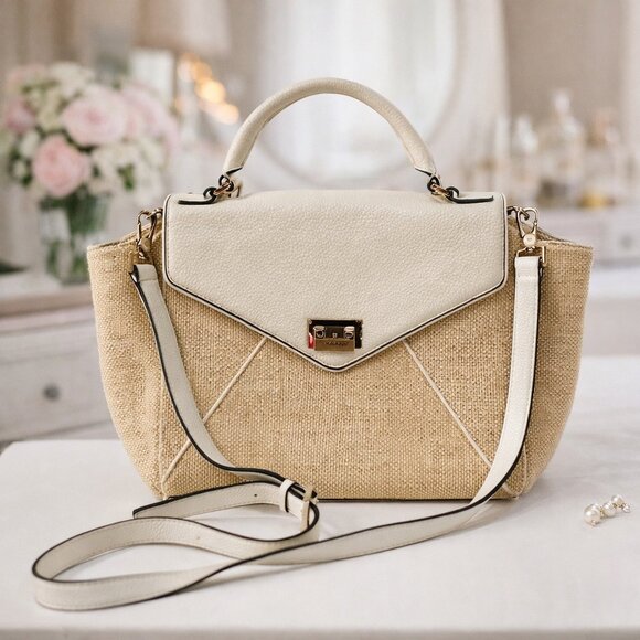 kate spade Handbags - Kate Spade New York Wesley Place Small Laurel Satchel – Straw Leather Crossbody